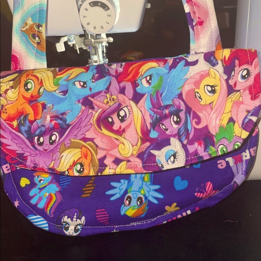 My Little Pony sewn fabrics mini handle held purse for girls/toddler
